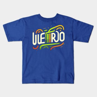 Weirdo - Vibrant Minimalist Typography Design Kids T-Shirt